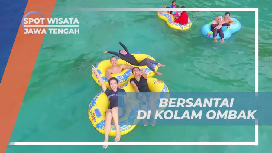 Bersantai di Kolam Ombak Owabong Waterpark Purbalingga