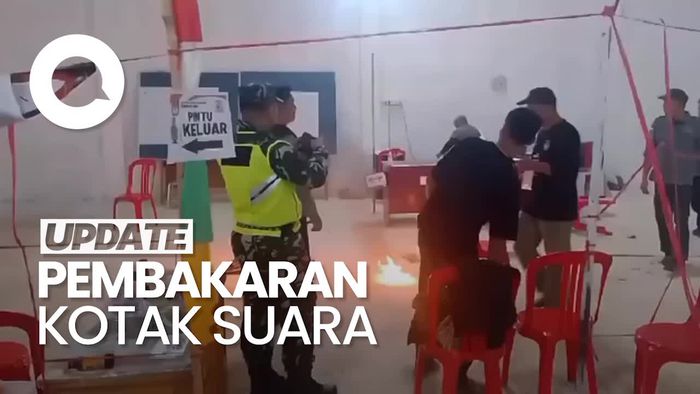 Video Momen Pembakaran Kotak Suara di TPS Sungai Penuh Jambi