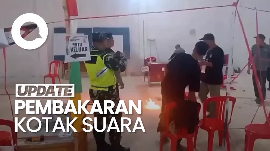 Video Momen Pembakaran Kotak Suara di TPS Sungai Penuh Jambi