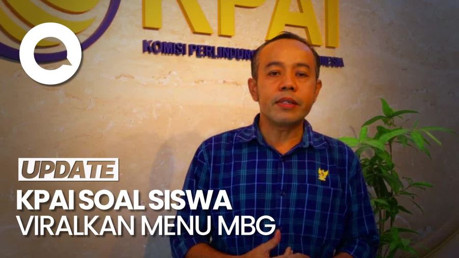 Video KPAI Apresiasi Aksi Siswa SMA Viralkan Menu Makan Bergizi Gratis