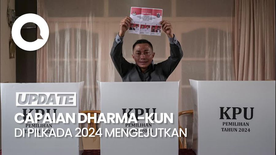 Video: Perolehan Mengejutkan Quick Count Dharma-Kun Dua Kali Lipat Prediksi Survei