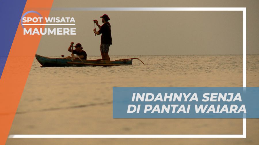 Pesona Senja yang Memesona di Pantai Waiara, Maumere