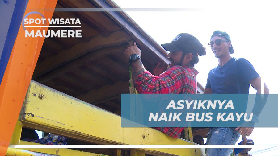 Nikmati Pengalaman Unik Naik Bus Kayu Tradisional di Maumere