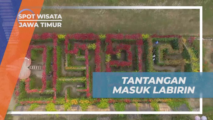 Tantang Diri Anda dengan Bermain di Labirin Taman Bunga Nganjuk