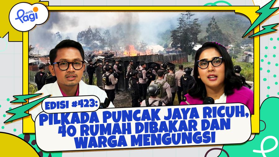 Pilkada Puncak Jaya Ricuh, 40 Rumah Dibakar dan Warga Mengungsi