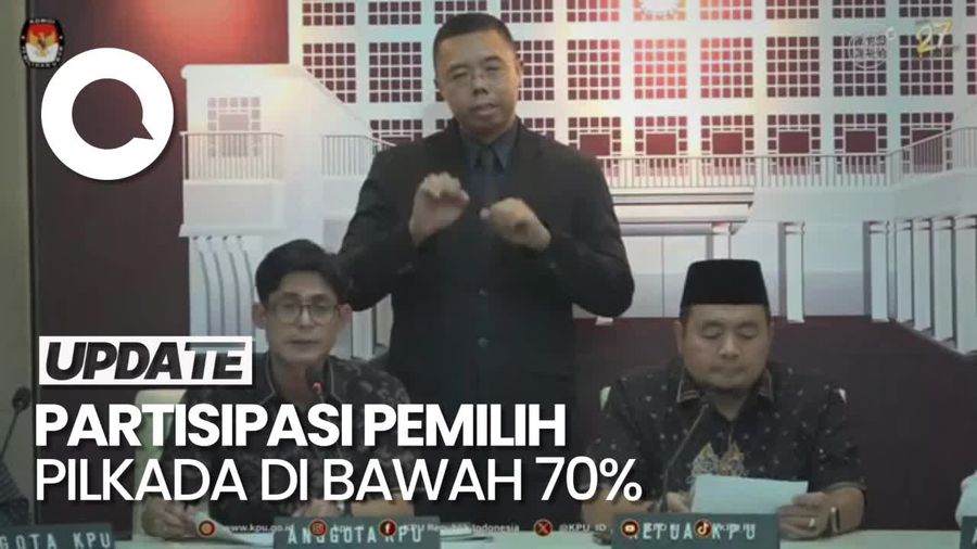 Video: KPU Sebut Partisipasi Pemilih Pilkada 2024 di Bawah 70%