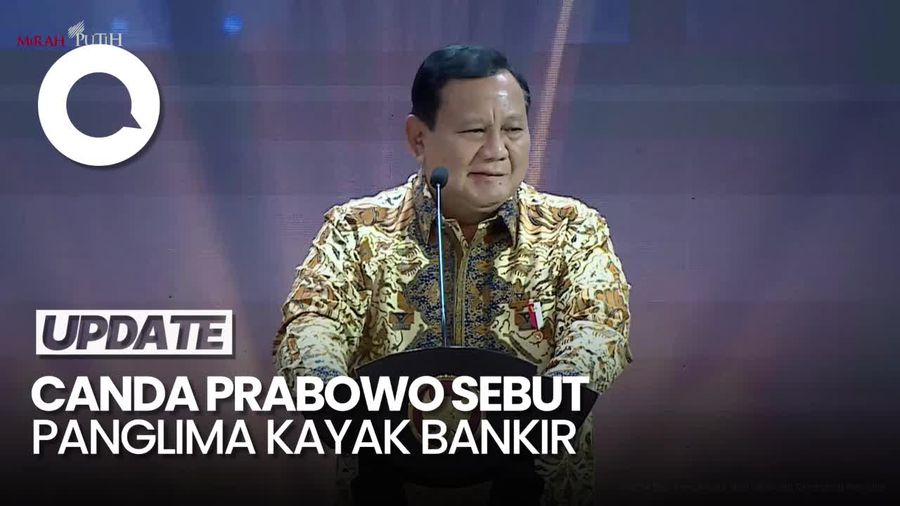 Video Canda Prabowo Saat Sapa Panglima di Acara BI: Kelihatan Kayak Bankir