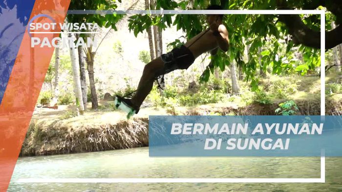 Bermain Seru Ayunan di Sungai Maroon, Pacitan