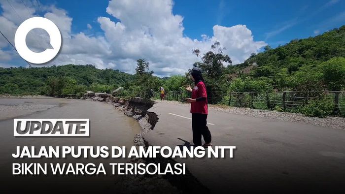 Video: Penampakan Jalan Putus di Amfoang NTT
