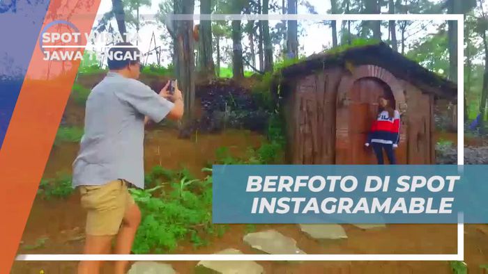 Berfoto di Spot Instagramable di Wana Wisata Clirit View, Tegal
