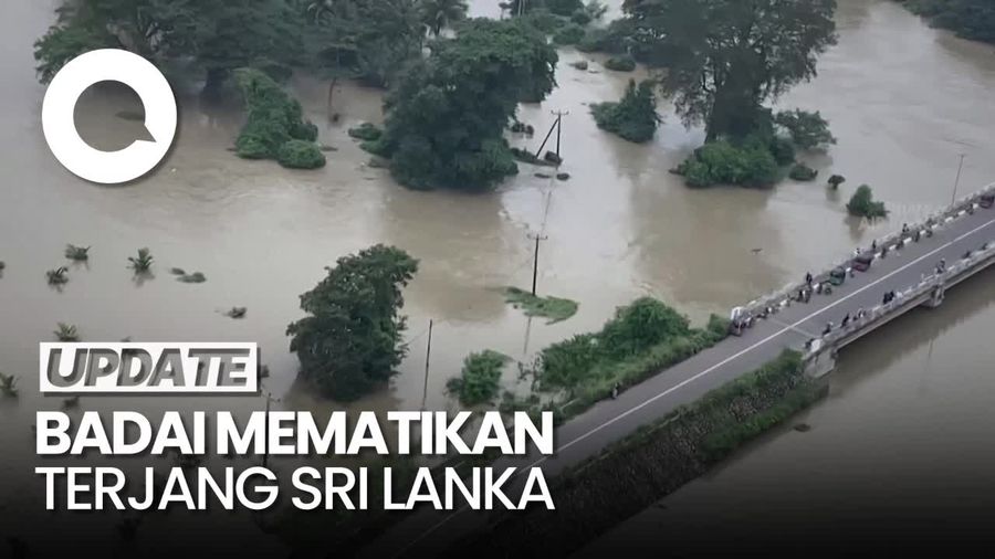 Video Badai Terjang Sri Lanka Tewaskan 12 Orang
