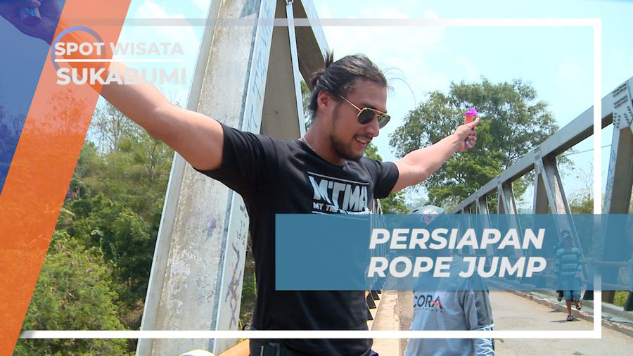 Persiapkan Diri Untuk Rope Jump di Jembatan Rajamandala, Sukabumi