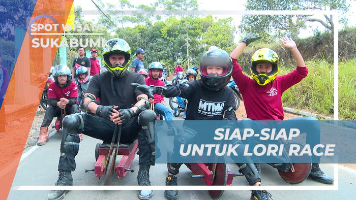 Mencoba Balapan Lori Race Tradisional di Sukabumi