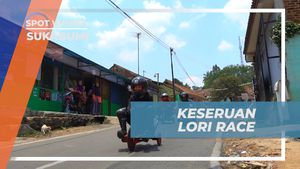 Serunya Balapan Lori Race Tradisional di Sukabumi