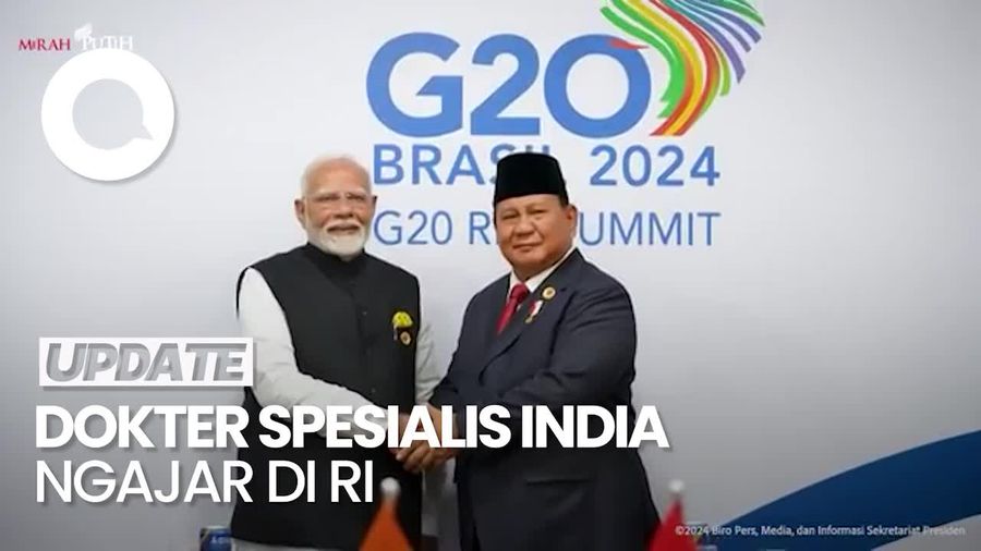 Video Saat Prabowo Minta ke Modi Agar Dokter Spesialis India Ngajar di RI