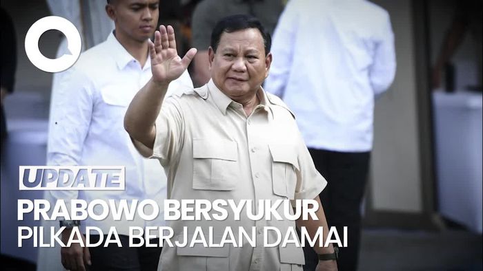 Video Pesan Prabowo Seusai Pilkada: Yang Menang Bekerja, Kalau Kalah Mendukung