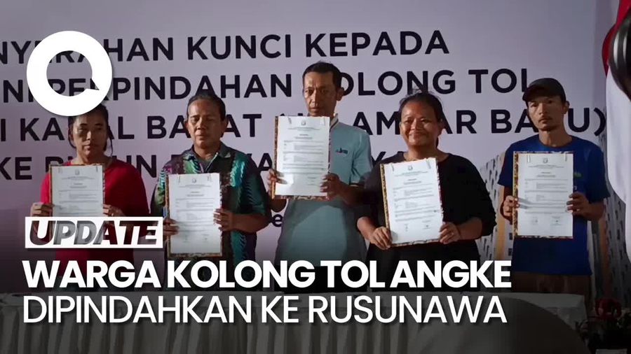 Video: AHY-Maruarar Serahkan Kunci Rusunawa Rawa Buaya ke Warga Kolong Tol Angke
