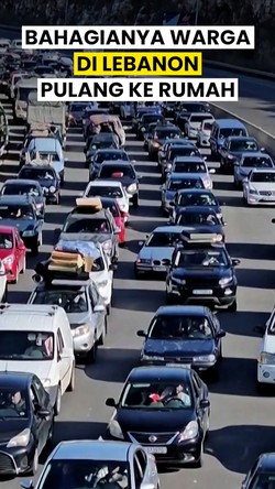 Video: Senyum Warga Lebanon Pulang ke Rumah Seusai Gencatan Senjata