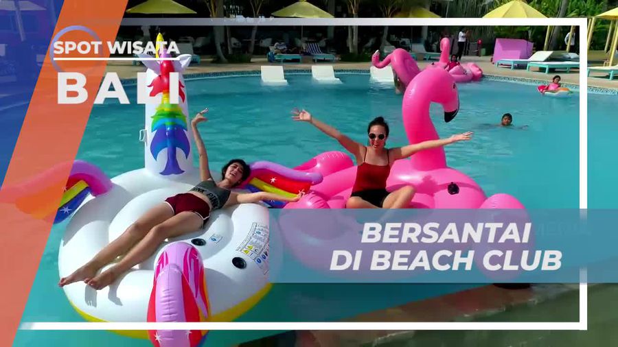 Bersantai Nikmati Kolam Beach Club di Bali