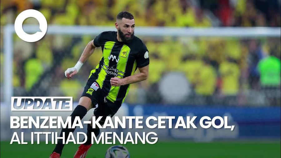Video: Benzema-Kante Bantu Al Ittihad Libas Al Ettifaq 4-0