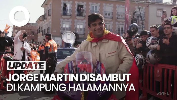 Video: Jorge Martin Pulang Kampung, Rayakan Juara MotoGP 2024