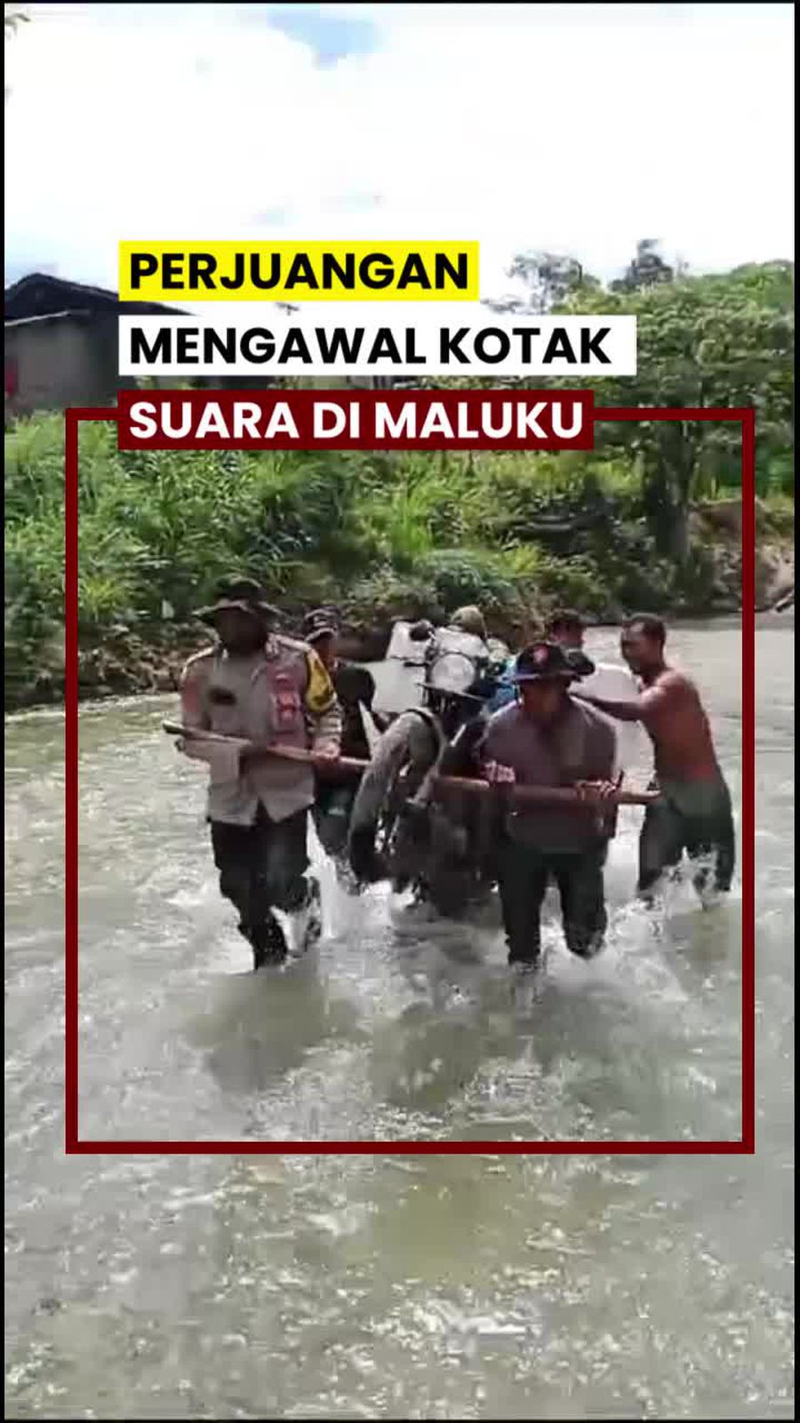 Video: Perjalanan Penuh Rintangan Polisi Maluku Mengawal Kotak Suara