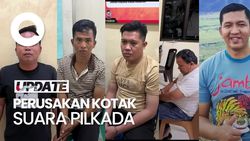  Tampang Pelaku Perusakan Kotak Suara di Sungai Penuh Jambi