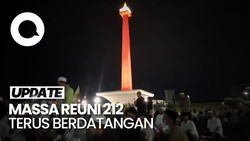 Video: Terus Berdatangan, Begini Penampakan Massa Reuni 212 di Monas