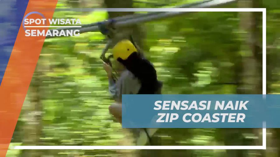 Sensasi Seru Zip Coaster di Kopeng Treetop Adventure Park, Semarang