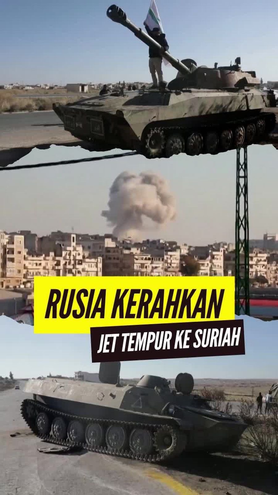 Video: Lawan Pemberontak, Rusia Gempur Kota Idlib Suriah