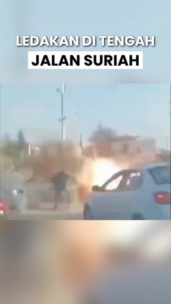 Video: Detik-detik Ledakan Guncang Jalanan Ramai di Suriah!