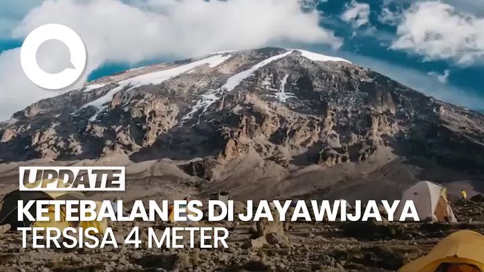 Video Menipisnya Salju Abadi Jayawijaya, BMKG: Ketebalan Tinggal 4 Meter