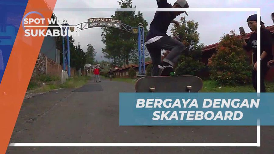 Bergaya dan Beraksi dengan Skateboard di Sukabumi