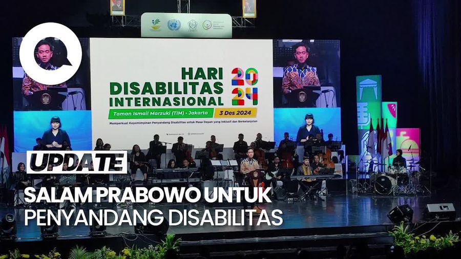Video: Gibran Sampaikan Salam dari Prabowo di Hari Disabilitas Internasional