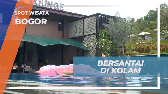 Bersantai Asyik di Kolam Renang Pelangi Cafe, Bogor
