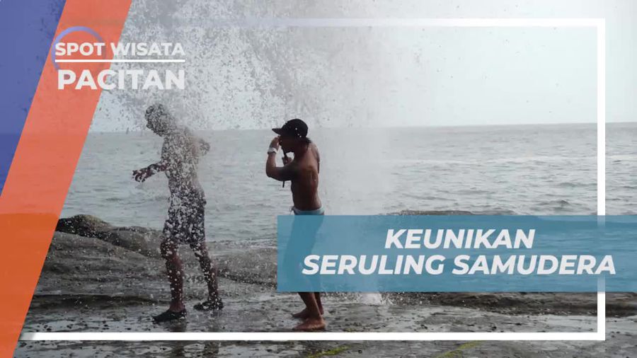 Keajaiban Alam Seruling Samudera di Pantai Klayar, Pacitan
