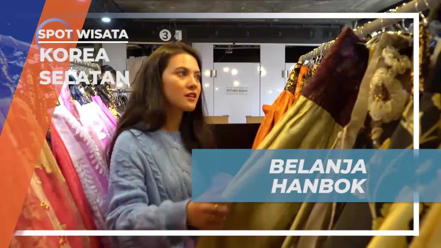 Berbelanja Hanbok di Pusat Perbelanjaan Bukchon Hanok Village, Korea Selatan