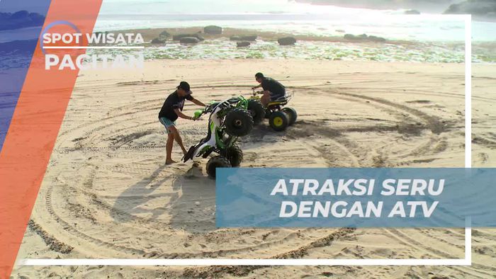 Seru-seruan Menjelajah Pantai Klayar dengan ATV di Pacitan