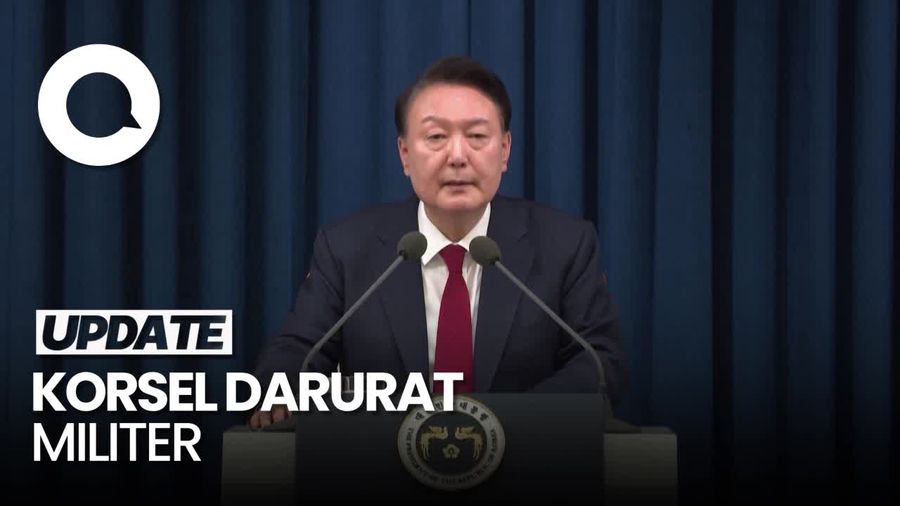 Video: Presiden Korsel Umumkan Status Darurat Militer!