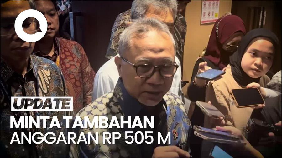 Video Zulhas Minta Tambahan Anggaran Rp 505 Miliar, Untuk Apa?