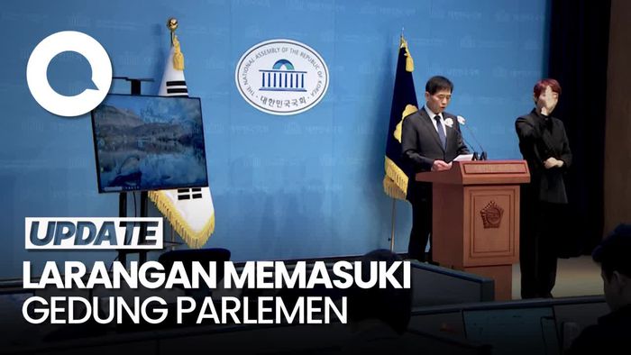 Video: Pejabat Pertahanan-Polisi Korsel Dilarang Masuki Gedung Parlemen!