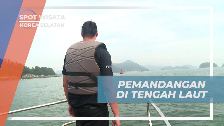 Menyaksikan Pemandangan Laut Menuju Spot Memancing, Korea Selatan