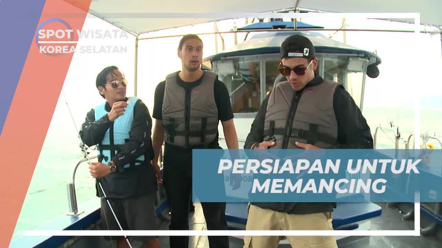 Persiapan Seru untuk Memancing di Laut Lepas, Korea Selatan
