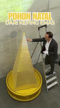 Video: Kemilau Pohon Natal dari 2024 Keping Emas di Eropa