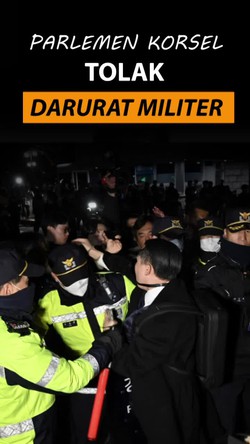 Video: Tok! Parlemen Korsel Tolak Status Darurat Militer