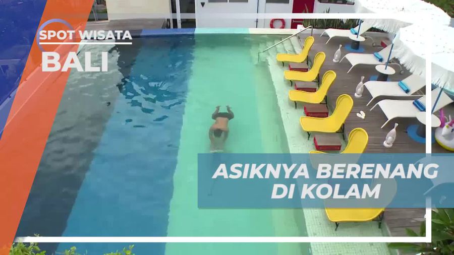 Berenang Seru di Kolam Hotel, Bali