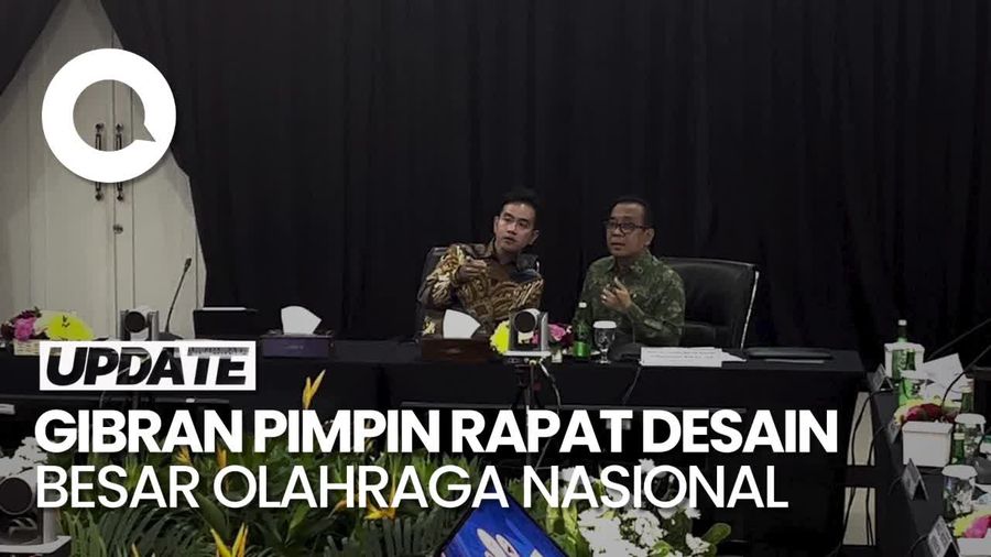 Video Gibran Pimpin Rapat di Kemenpora, Menko PMK-Menag Hadir
