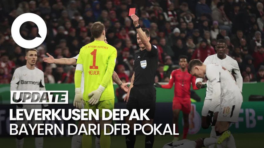 Video Momen Manuel Neuer Diusir Wasit, Bayern Ditendang Leverkusen