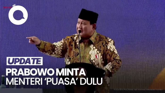 Video Prabowo Minta Anggaran Perjalanan Pejabat Dipotong 50%: Menteri Puasa Dulu
