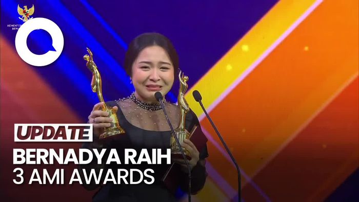 Video: Momen Bernadya Nangis di Panggung AMI Awards 2024